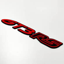 Badge 3D GT3 RS – Badge personnalisé d'aile, hayon, calandre avant pour Porsche GT3 RS 6