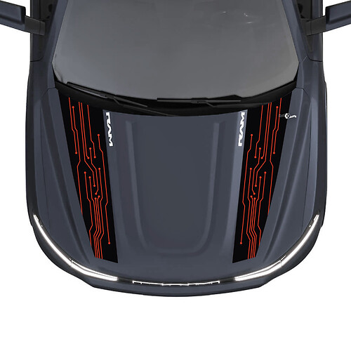 Bandes de portes latérales pour Dodge RAM 1500 REV, autocollants en vinyle graphiques 2

