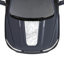 Carte topographique à rayures de capot pour Dodge RAM 1500 REV, autocollants graphiques en vinyle
 3