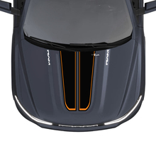 Capot double rayures pour Dodge RAM 1500 REV autocollants en vinyle autocollants graphiques
 2