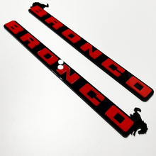 Badges de calandre avant Bronco, emblème de hayon, badge 3D noir vs rouge
 3