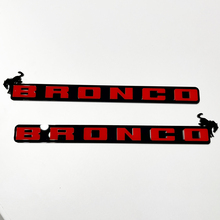 Badges de calandre avant Bronco, emblème de hayon, badge 3D noir vs rouge
 5
