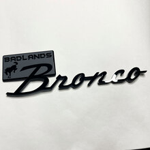 Badges badlands badlands badges tailgate Emblem 3d badge noir vs gris
 3