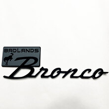 Badges badlands badlands badges tailgate Emblem 3d badge noir vs gris
 5