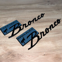 Badges badlands badlands badges tailgate Emblem 3d badge noir vs gris
 7