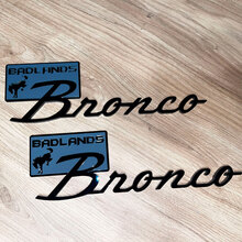 Badges badlands badlands badges tailgate Emblem 3d badge noir vs gris
 8