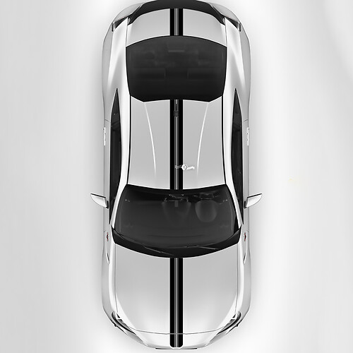 Toyota GR86 Capot Toit Coffre Racing Stripes Graphiques Autocollants 3
 1