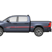 Autocollants latéraux en vinyle à rayures graphiques Dodge RAM 1500 REV 2
 2