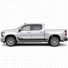 Bandes en vinyle angulaires pour contour de porte et panneau latéral pour Chevrolet Silverado 1500 T1XX 2019-2026_2