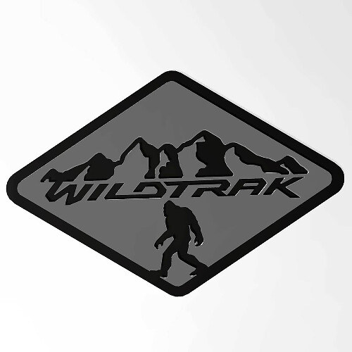 Bronco Badlands Fender Badges Emblème de hayon Badge 3D Noir vs Gris
