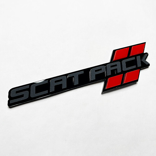 Écusson 3D style hash Scat Pack pour Dodge