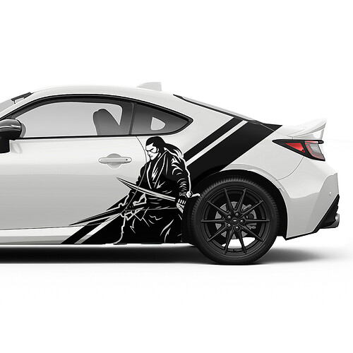 Autocollants graphiques à rayures latérales pour portes samouraï du japon, autocollants pour Toyota JR86 Supra
