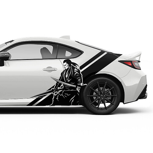 Kit de décalcomanies en vinyle bandes latérales Japan Samurai pour Toyota GR86 et Supra