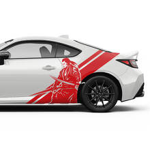 Kit de décalcomanies en vinyle bandes latérales Japan Samurai pour Toyota GR86 et Supra_2