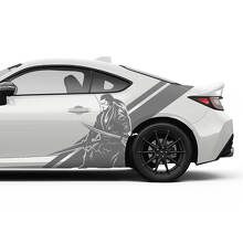 Kit de décalcomanies en vinyle bandes latérales Japan Samurai pour Toyota GR86 et Supra_3
