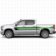 Bandeaux vinyle rétro supérieurs pour ligne de ceinture de porte et côté de caisse pour Chevrolet Silverado 1500 T1XX 2019-2026_3