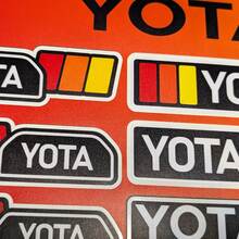 Yota Heritage Lot d'autocollants rétro vintage de style ancien pour Toyota
 2