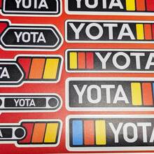 Yota Heritage Lot d'autocollants rétro vintage de style ancien pour Toyota
 4