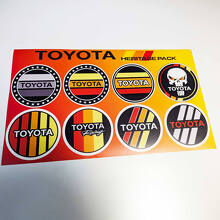 Toyota Heritage Rétro Vintage Style Ancien Autocollant Pack Décalcomanies Graphiques 2
 4