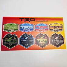 TRD Heritage Rétro Vintage Style Ancien Autocollant Pack Décalcomanies Graphiques
 2