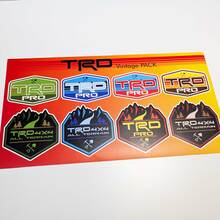 TRD Heritage Rétro Vintage Style Ancien Autocollant Pack Décalcomanies Graphiques
 3
