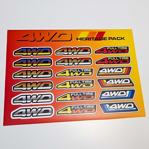 Pack d'autocollants graphiques rétro Vintage de Style ancien, 4 roues motrices, pour camions Toyota

