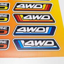 Pack d'autocollants graphiques rétro Vintage de Style ancien, 4 roues motrices, pour camions Toyota
 3
