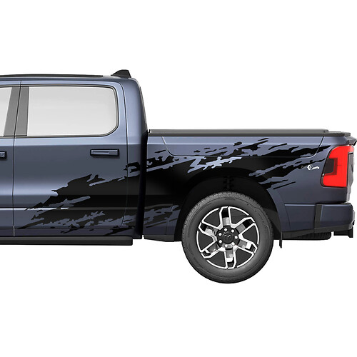Autocollants graphiques en vinyle pour portes latérales de camion, autocollants graphiques pour Dodge RAM 1500 REV
