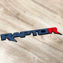 Badge 3D Raptor Red R, emblème de garde-boue et de hayon
 3