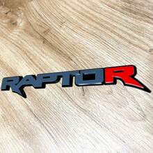 Badge 3D Raptor Red R, emblème de garde-boue et de hayon
 5