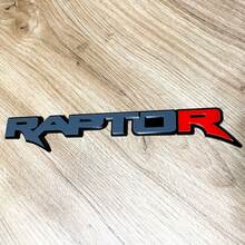 Badge 3D Raptor Red R, emblème de garde-boue et de hayon
 6