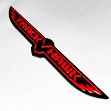 Badge 3D Trackhawk - Emblème d’aile personnalisé pour Jeep Trackhawk Jaune vs Gris
 4