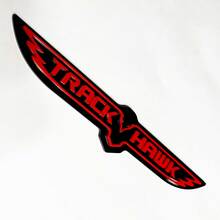 Badge 3D Trackhawk - Emblème d’aile personnalisé pour Jeep Trackhawk Jaune vs Gris
 7
