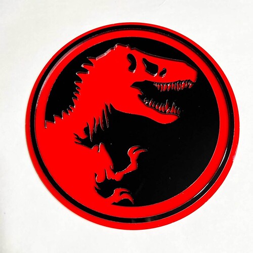 Badge Jurassic 3D - Emblème de hayon ou de calandre d’aile personnalisé
