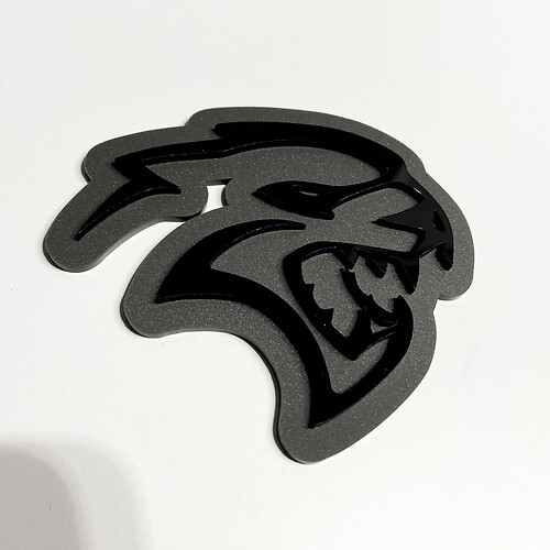 Insigne 3D personnalisé Hellcat Dodge insignes d'aile emblème de hayon insigne de calandre avant
