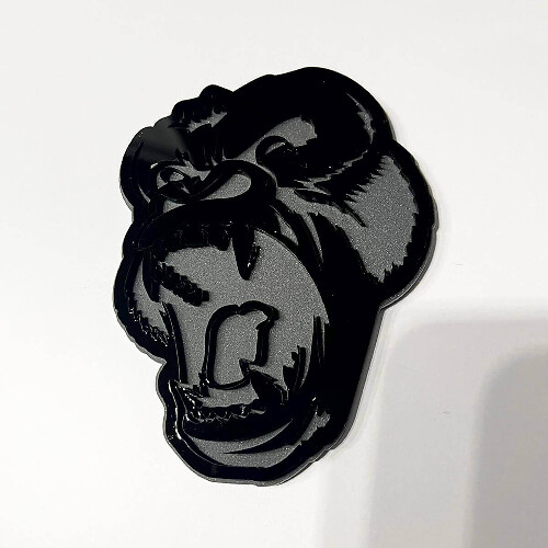 Badge Écusson 3D Gorilla en Colère pour Aile, Hayon ou Calandre