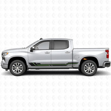 Bandes vinyle parallèles pour portières et bas de caisse Chevrolet Silverado 1500 T1XX 2019-2026_4