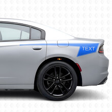Autocollant vinyle latéral à bandes de hockey à contour personnalisé pour Dodge Charger 2015-2026_2