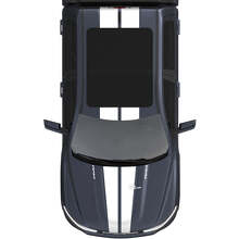 Capot et toit double bandes centrales pour Dodge RAM 1500 REV autocollants en vinyle autocollants graphiques
 2