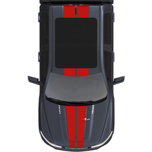 Capot et toit double bandes centrales pour Dodge RAM 1500 REV autocollants en vinyle autocollants graphiques
 3