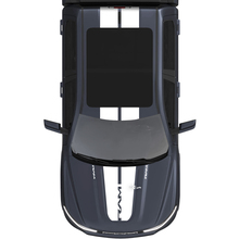 Capot et toit double bandes centrales pour Dodge RAM 1500 REV autocollants en vinyle autocollants graphiques
 2