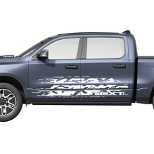 Kit de décalcomanies latérales en vinyle style usé pour Dodge Ram 1500 REV_2