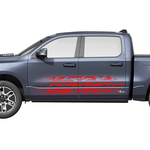 Kit de décalcomanies latérales en vinyle style usé pour Dodge Ram 1500 REV_3