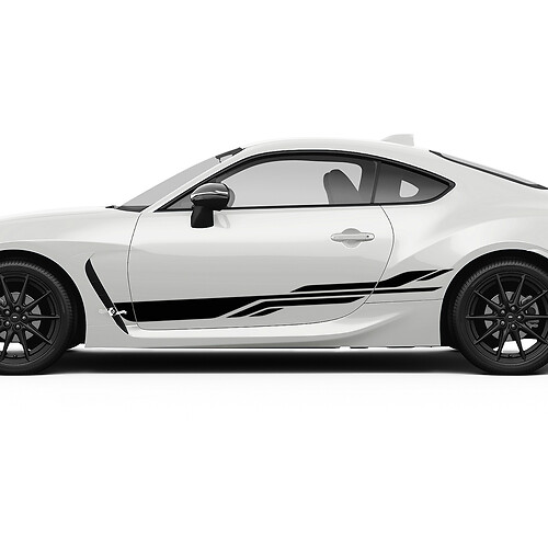 Autocollants graphiques à rayures latérales pour portes, pour Toyota JR86 Supra 3
 1