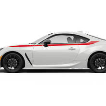 Autocollants graphiques à rayures de course avec accent latéral pour Toyota JR86
 4