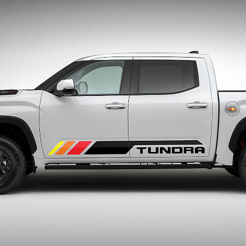 Kit d'autocollants vinyle bandes latérales Heritage pour Toyota Tundra