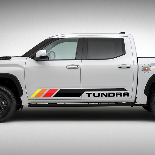 Toyota Tundra Rocker Panel Heritage vintage Old Style Classic View Stripes Autocollants en vinyle Décalcomanie
