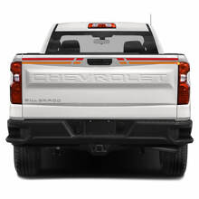 Kit d'autocollants en vinyle de bandes latérales pour capot et hayon style vintage pour Chevrolet Silverado_3