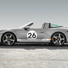 Kit d'autocollants latéraux en vinyle style Héritage pour Porsche 911 Targa 4S_2