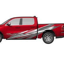 Autocollant vinyle latéral style éclair pour Dodge Ram 1500_2